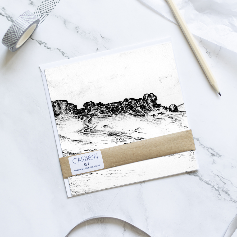 Cow and Calf Rocks, West Yorkshire Greetings Card