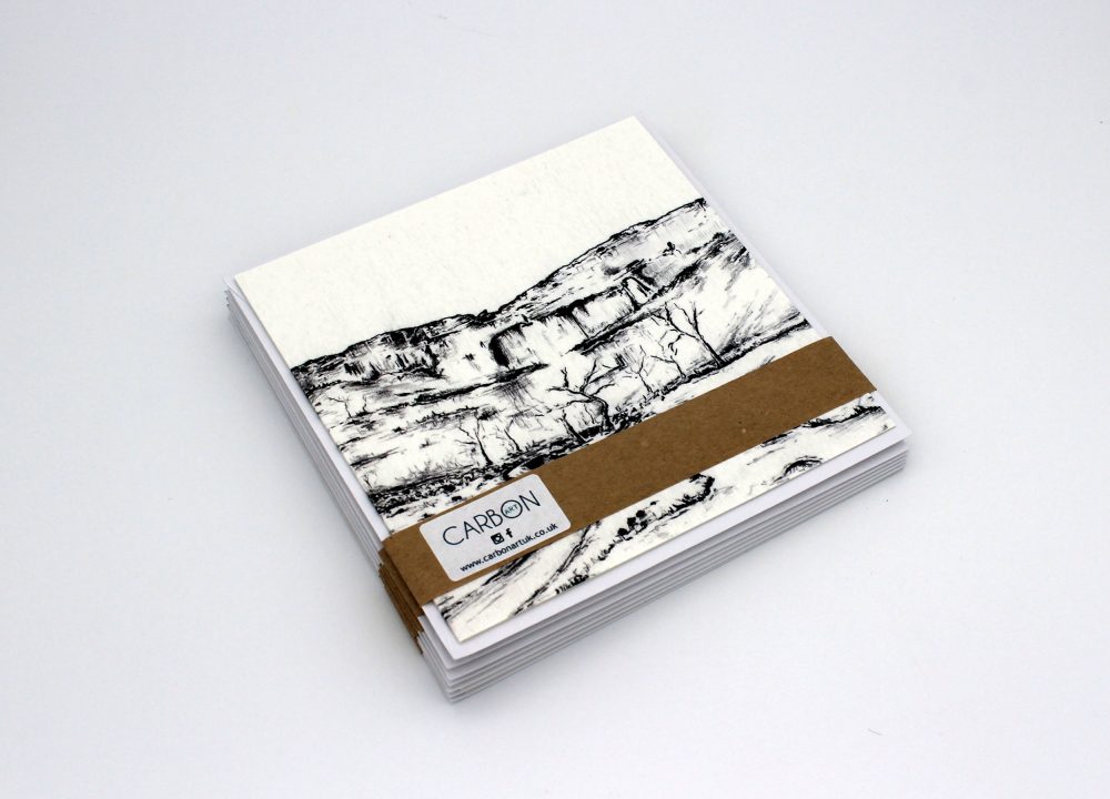 Malham Cove Greetings Card by Carbon Art