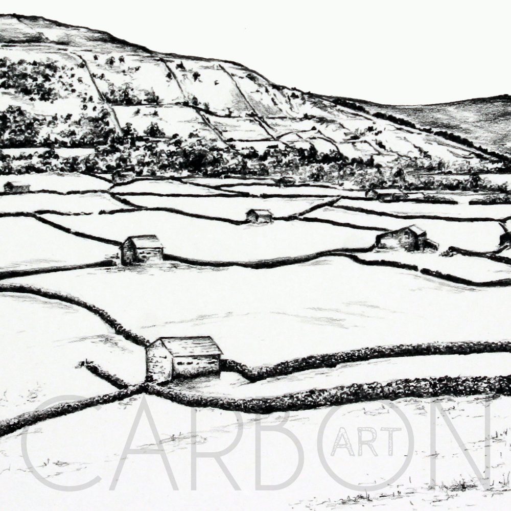 Gunnerside Meadows Print by Carbon Art