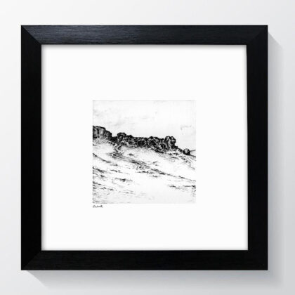 Framed Cow and Calf Rocks Print