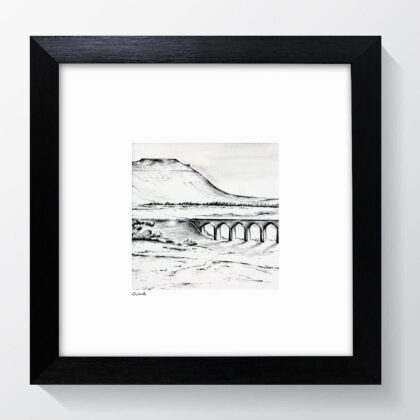 Framed Ingleborough & Ribblehead Viaduct Print
