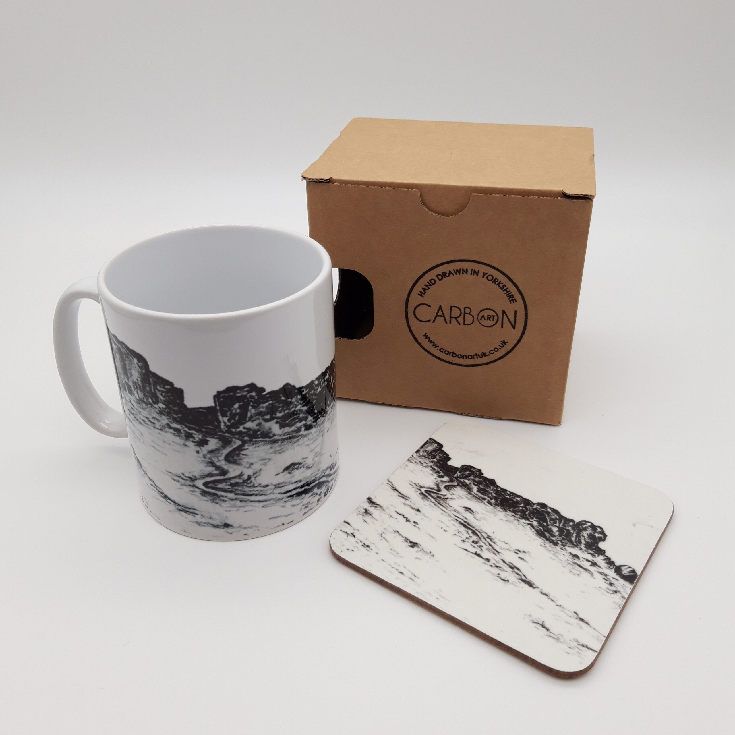 Cow & Calf Rocks Yorkshire Mug & Coaster Gift Set