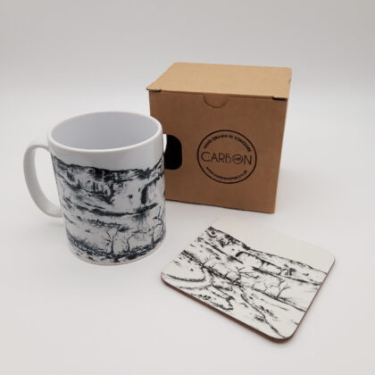 Malham Cove Yorkshire Mug & Coaster Gift Set