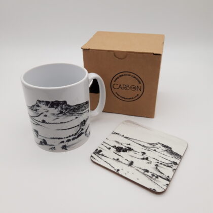 Almscliffe Crag Yorkshire Mug & Coaster Gift Set