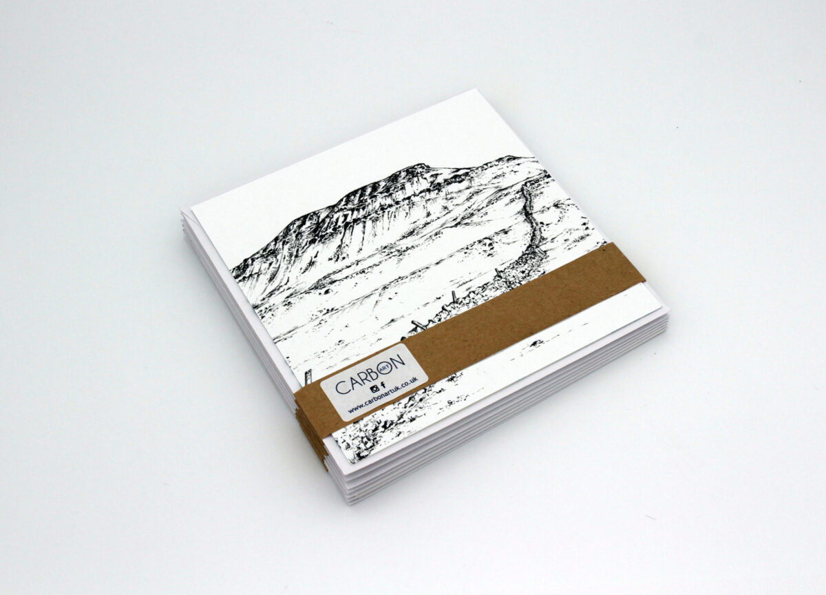 Pen-y-ghent 3 Peaks Greetings Card