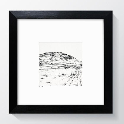 Framed Ingleborough Print - Yorkshire Art Print