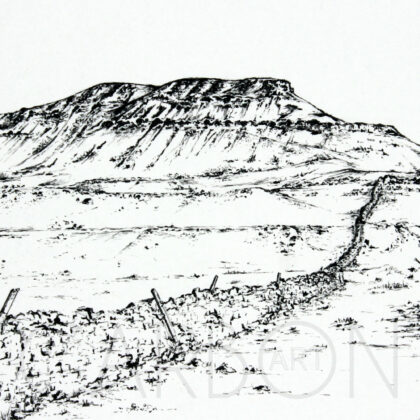 Pen-y-ghent - Unframed signed Yorkshire Art Print