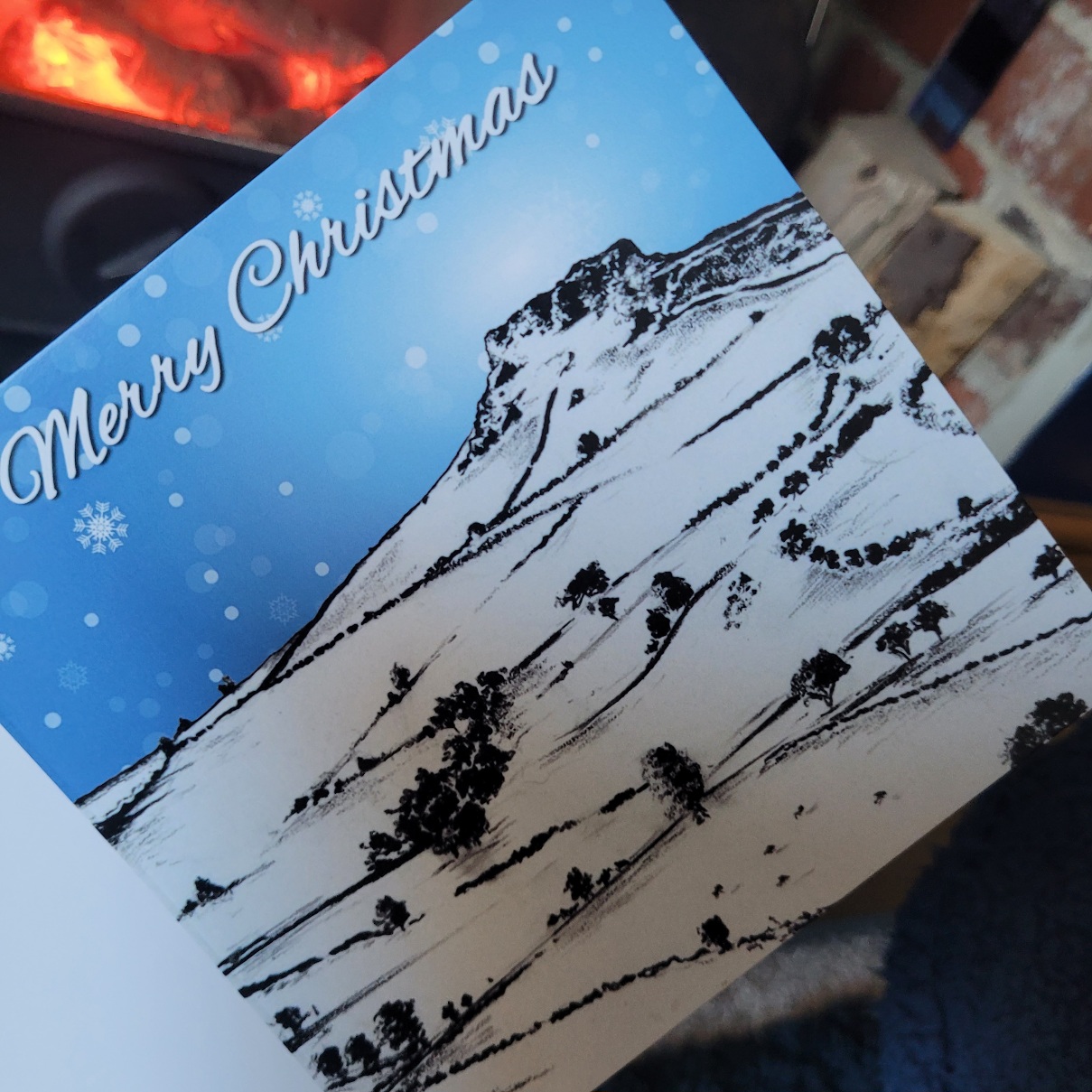Sale Almscliffe Crag Yorkshire Christmas Card