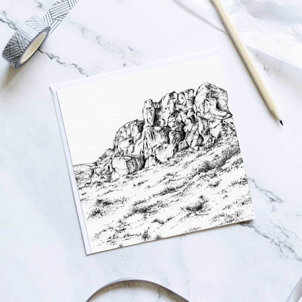 Simons Seat Yorkshire Greetings Card