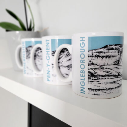 Set of 3 Yorkshire 3 Peaks Mugs