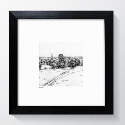 Horsforth Hunger Hills Yorkshire Art Print - Framed