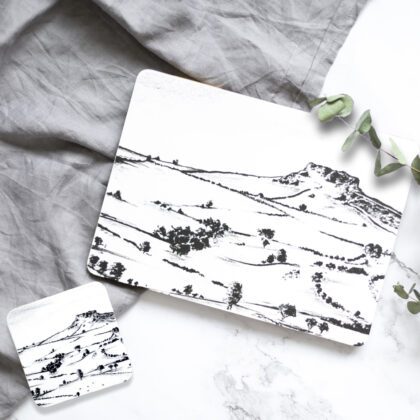 Almscliffe Crag Placemat & Coaster Gift Set