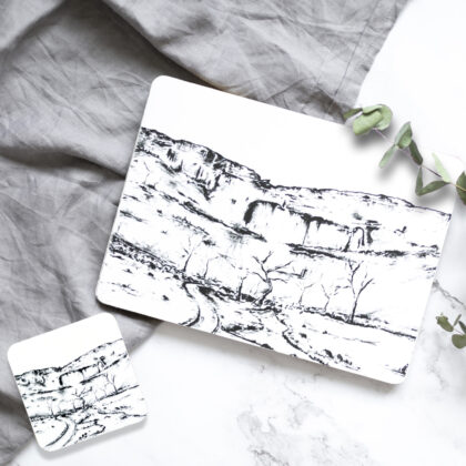Malham Cove Placemat and Coaster Gift Set