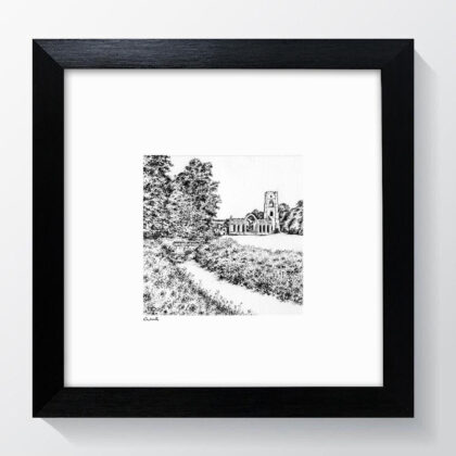 Fountain's Abbey Yorkshire Art Print - Framed