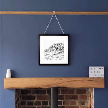 Large Framed Simon's Seat Fine Art Print