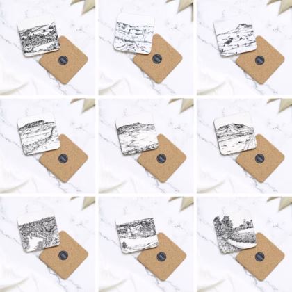 Set of 4 Yorkshire Pick and Mix Coaster