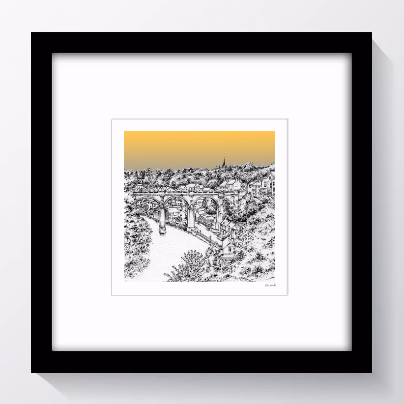 Limited Edition Knaresborough - Framed Black