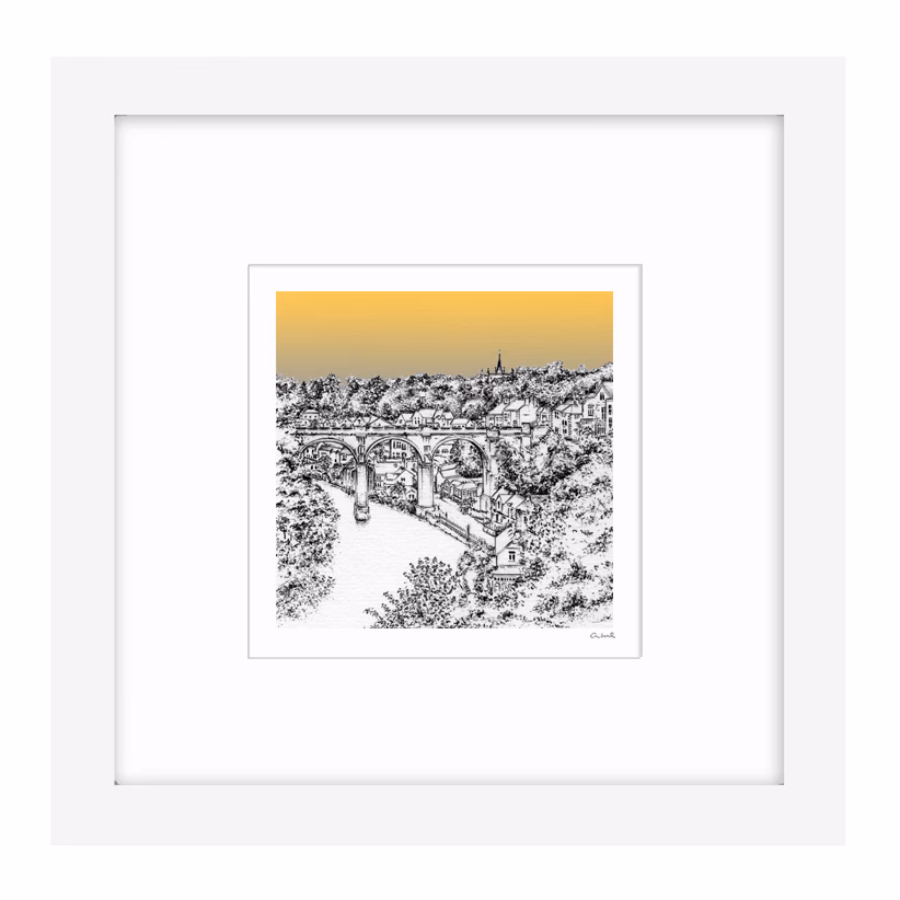 Limited Edition Knaresborough - Framed White